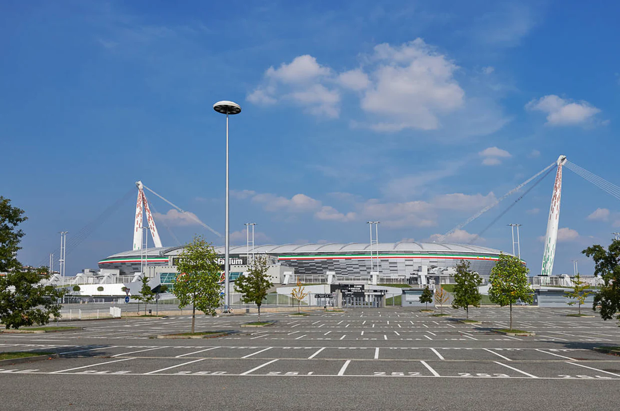 geogravel na parkingu stadiona juventusa
