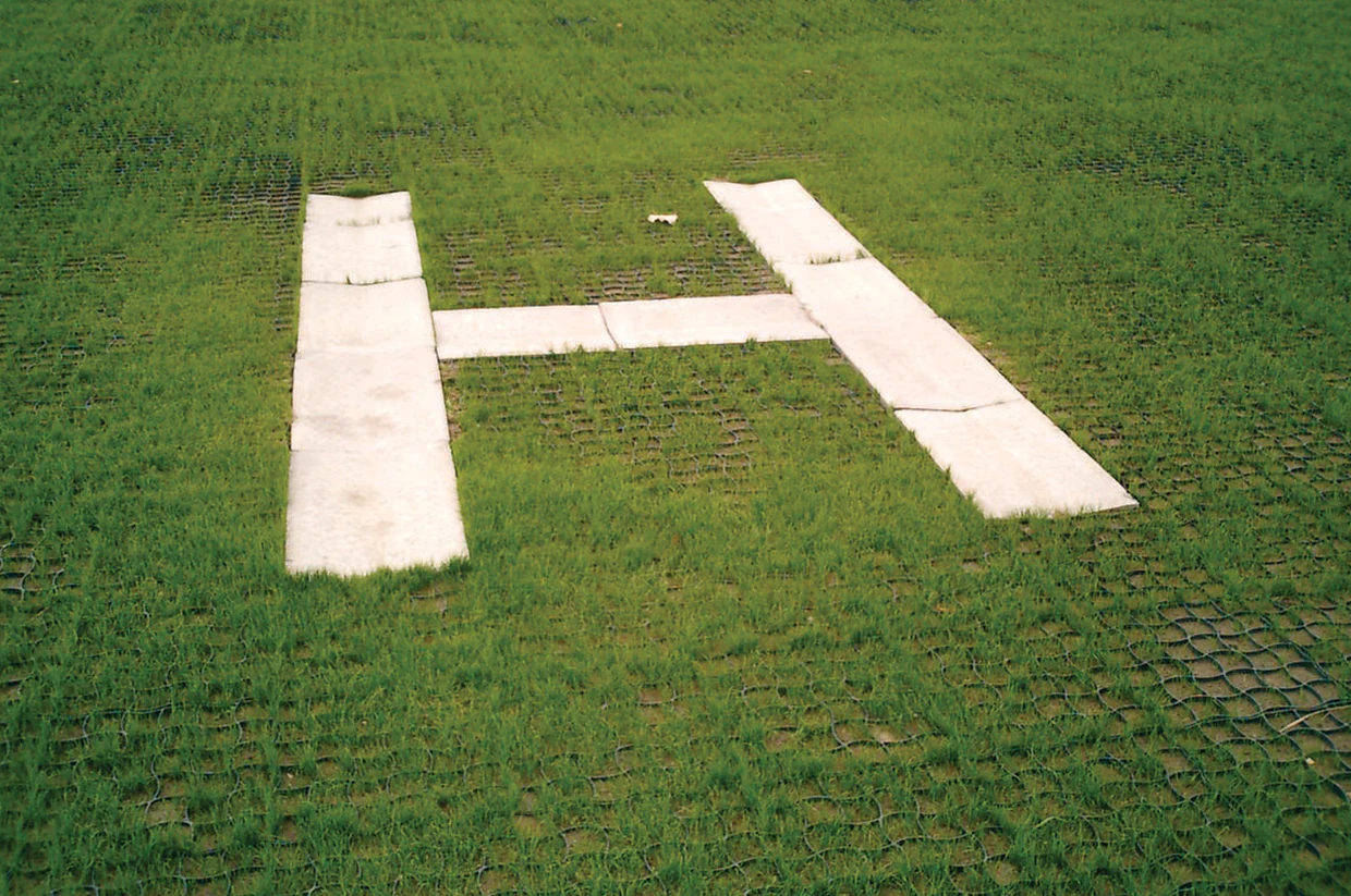 heliodrom sa vodopropusnom podlogom